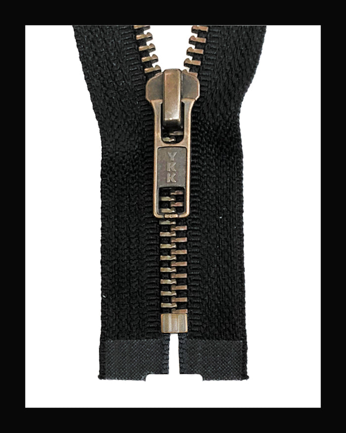 Information related to zippers, thread, and sewing.