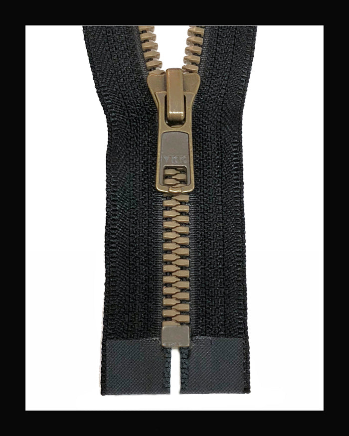 Information related to zippers, thread, and sewing.
