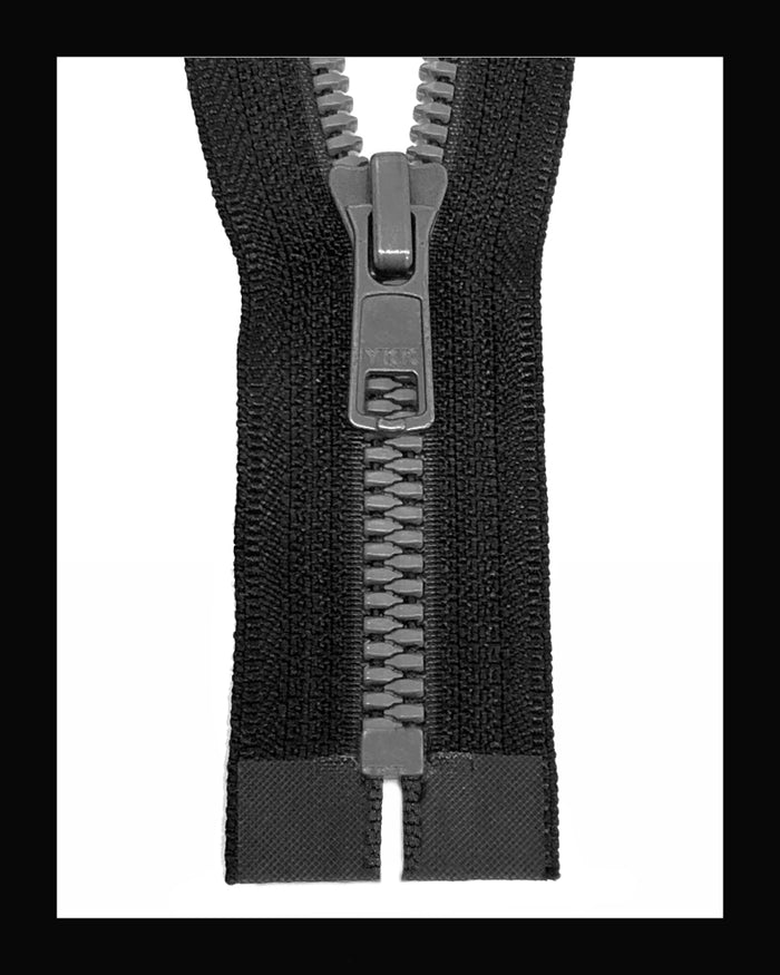 Information related to zippers, thread, and sewing.