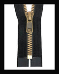 YKK #5 Closed Metaluxe® Brass Molded Zipper (4"~34")