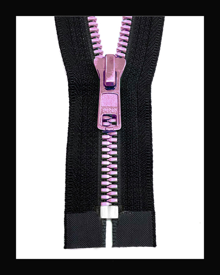 YKK #5 Closed Metaluxe® Pink-2 Molded Zipper (4"~34")