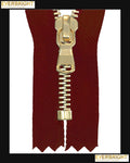 Information related to zippers, thread, and sewing.