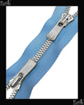 Information related to zippers, thread, and sewing.