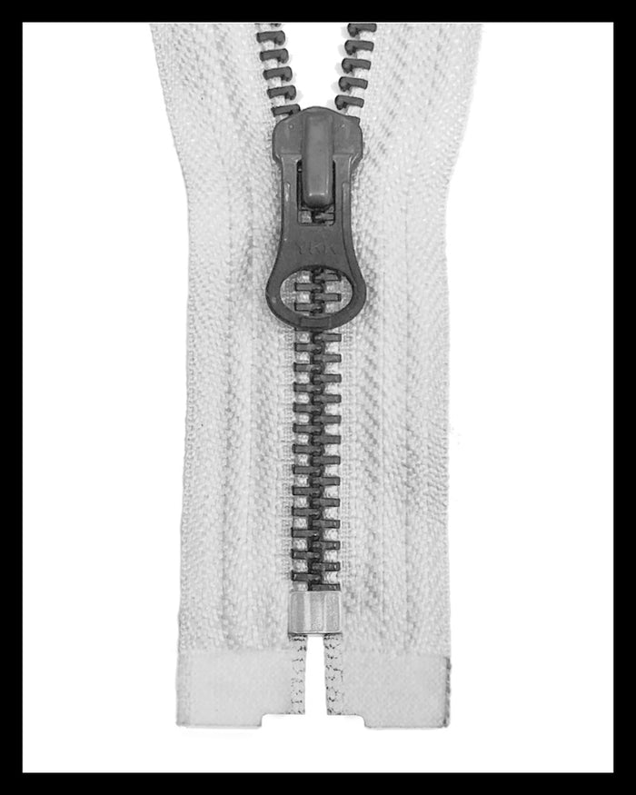 Information related to zippers, thread, and sewing.