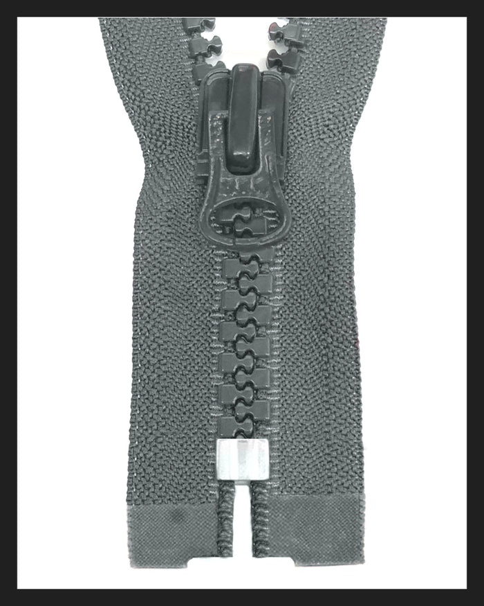 Information related to zippers, thread, and sewing.
