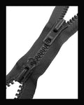 Information related to zippers, thread, and sewing.
