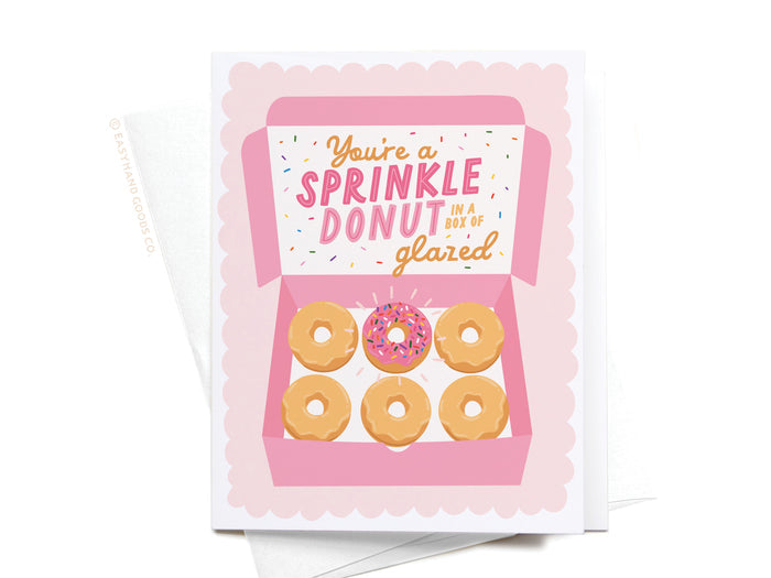 You're a Sprinkle Donut Greeting Card - Onderkast Studio
