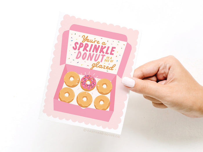 You're a Sprinkle Donut Greeting Card - Onderkast Studio